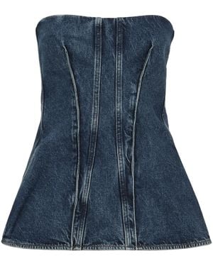 Agolde Top Corset Lara - Blue
