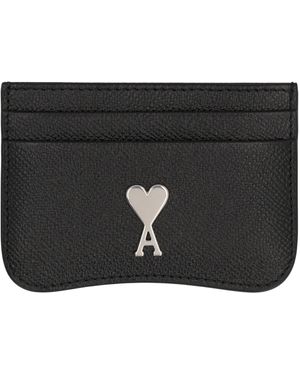 Ami Paris Portacarte in pelle - Nero