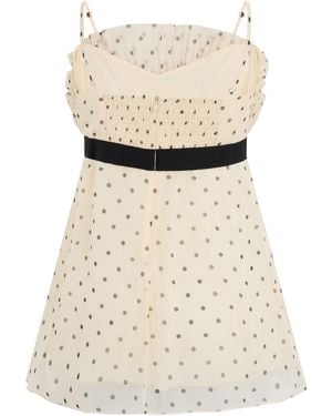 Zimmermann Polka Dot Top With Strap - White