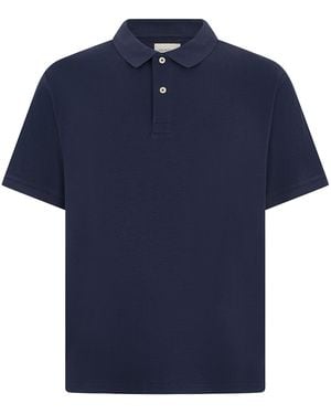 GANT Cotton Polo With Short Sleeves - Blue