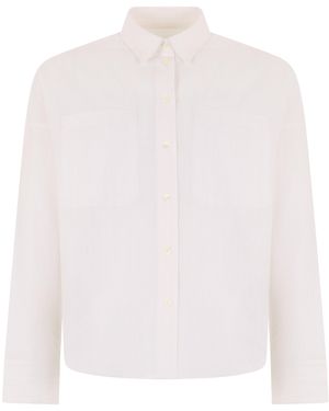 Maison Kitsuné Shirt Striped Cotton - White