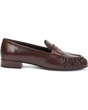 Prada Mocassini in pelle - Marrone
