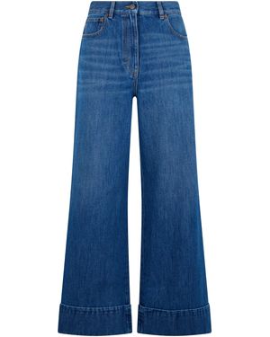 Valentino Garavani Cotton Flared Jeans - Blue