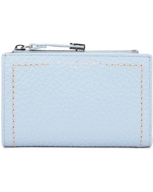 Gianni Chiarini Leather Wallet With Zip - Blue