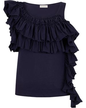 Dries Van Noten Asymmetric Top - Blue