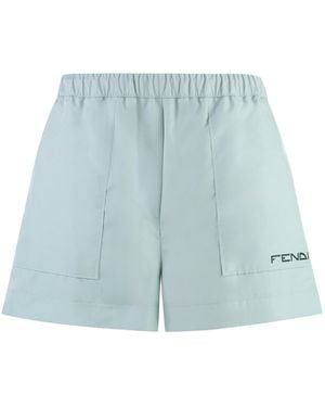 Fendi Adjustable Drawstring Shorts For - Blue