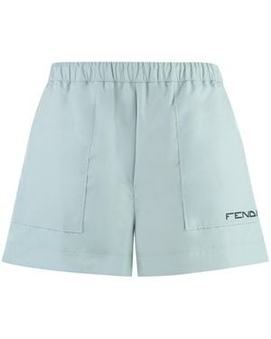 Fendi Adjustable Drawstring Shorts For - Blue