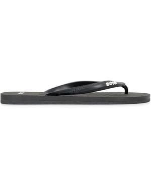 BOSS Flip-Flops Made Of Rubber - Black