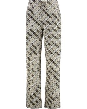 Burberry Essential Cotton Pants For - Gray