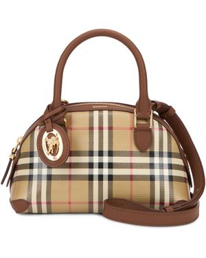 Burberry Borsa Primrose Mini in tela - Neutro