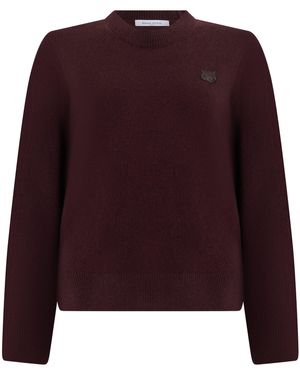 Maison Kitsuné Maglione girocollo - Viola