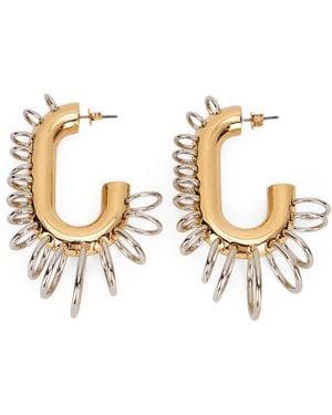 Rabanne Punk Xl Link Earrings - Metallic