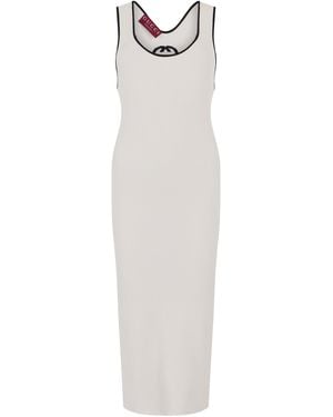 Gucci Knit Midi Dress - White