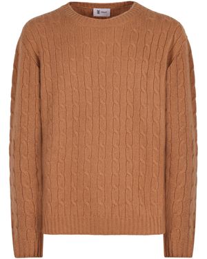 THE (Alphabet) THE (Alphabet) - THE (Knit) - Pullover in cachemire e seta - Marrone