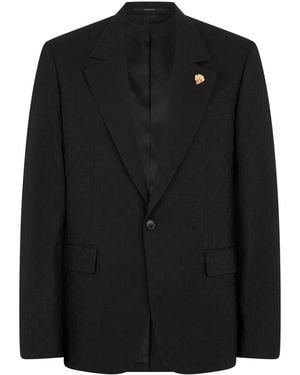 Gucci Single-Breasted Jacket - Black