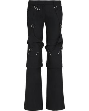 Off-White c/o Virgil Abloh Stretch Polyester Blend Cargo Pant - Black
