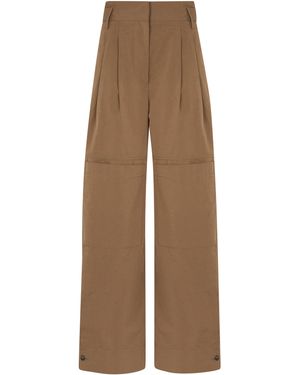 Alberta Ferretti Utility Pants - Natural