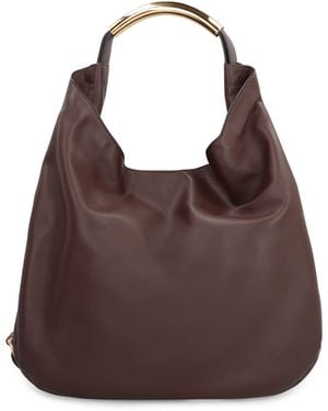 Moschino Leather Handbag - Brown