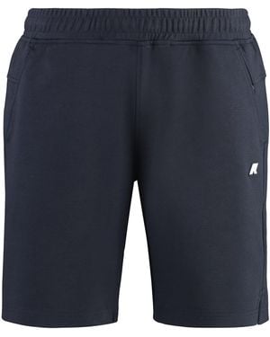 K-Way Keny Cotton Bermuda Shorts - Blue