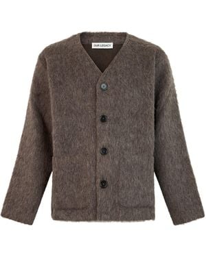 Our Legacy Cardigan oversize con bottoni - Marrone