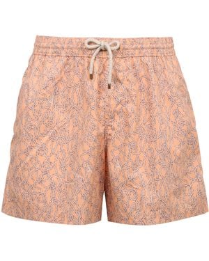Agnona Nylon Swim Shorts - Pink