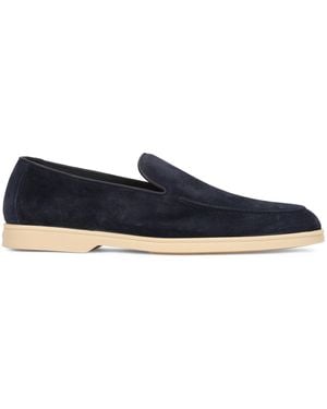 Doucal's Suede Moccasin - Blue