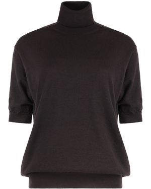 Prada Maglione dolcevita in cachemire - Nero