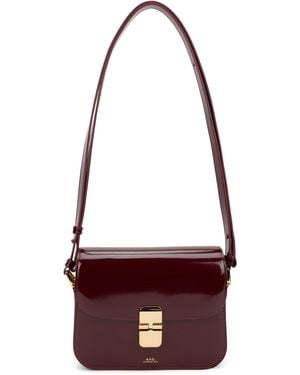 A.P.C. Shoulder Bag Made Of Leather - Red