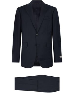 Canali Two-Piece Wool Suit - Blue
