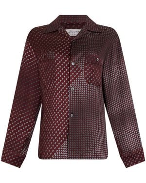 Maison Margiela Pyjama Style Shirt - Purple