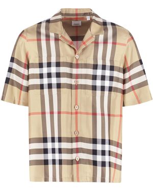 Burberry Silk Shirt - Brown