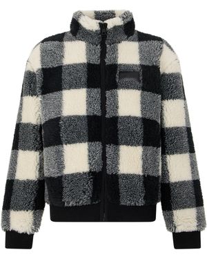 Givenchy Giacca a quadri con pelo - Nero