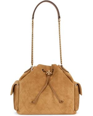 Tory Burch Borsa a secchiello Charlie - Marrone