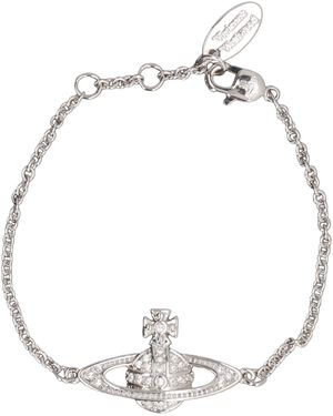 Vivienne Westwood Bracciale con charm decorativo - Bianco