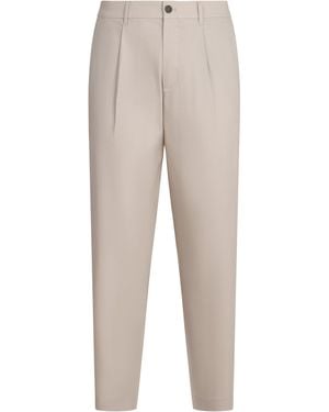 Calvin Klein Straight-Leg Pants - Natural