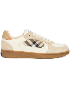 Burberry Sneakera con dettagli tartan - Neutro