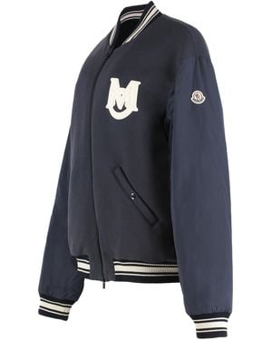 Moncler Padded Reversible Bomber Jacket Vennes - Blue