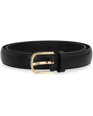 TOTEME Leather Belt - Black