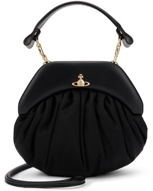 Vivienne Westwood Clutch With Handle And Shoulder Strap - Black
