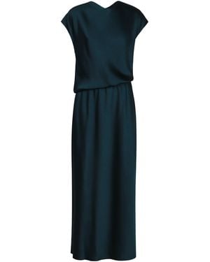 Vince Long Satin Dress - Blue