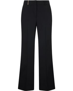 Peserico Flared Pants - Black