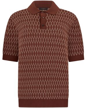 Slowear Cotton Polo With Short Sleeves - Brown