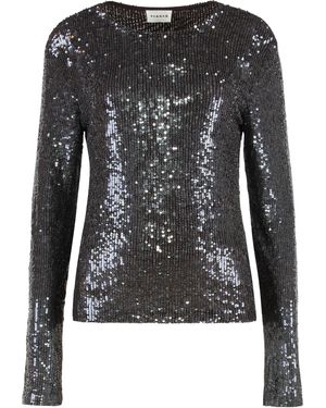 P.A.R.O.S.H. P.A.R.O..H. Long-Sleeved Top With Sequins - Black