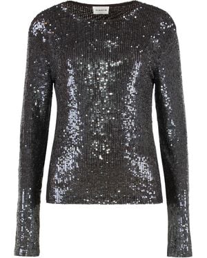 P.A.R.O.S.H. P.A.R.O..H. Long-Sleeved Top With Sequins - Black
