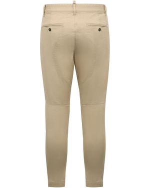 DSquared² Refined Chino Stretch Trousers - Natural