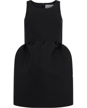Balenciaga Dress With A Wide Skirt - Black