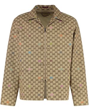 Gucci Gg Fabric Jacket - Natural