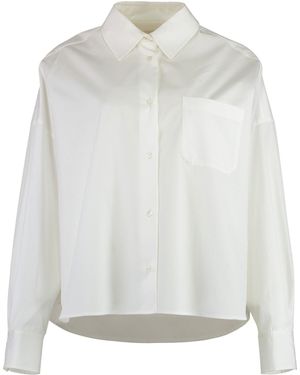 Weekend by Maxmara Aureo Cotton Poplin Shirt - White