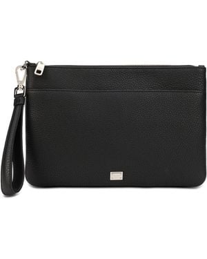 Dolce & Gabbana Leather Pouch - Black