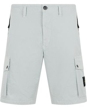Stone Island Cotton Cargo Bermuda - Grey